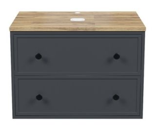 Тумба подвесная IDDIS Torr TOR70DBi95K со столешницей 70см тёмно-серый